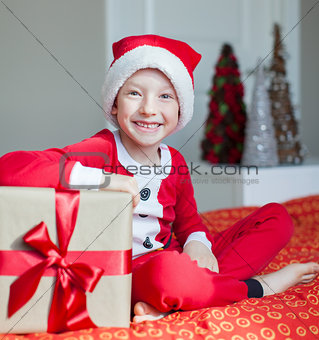 kid at christmas