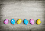 multicolored easter eggs
