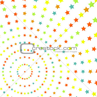Abstract colorful background with stars