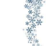 Abstract blue christmas snowflakes