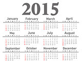 2015 calendar 