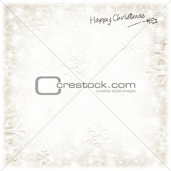Beautiful silver Christmas card