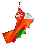 Oman flag map