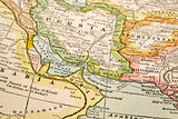 Persian Gulf on vintage map