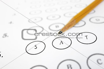 SAT test sheet