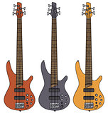 Electric bass guitars