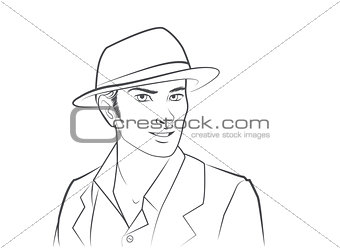 Man Wearing Hat