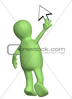 Puppet with a cursor
