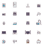 Domestic appliances icon set