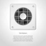 Vector illustration of gray ventilation
