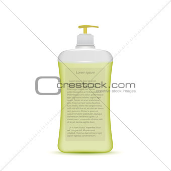 Vector illustration of liquid soap bottle