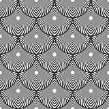 Seamless geometric pattern. "Fish scale" design. 