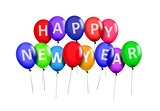 Happy New Year Party Balloons