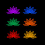Lotus in different colors- logo for business