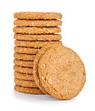 stack of cookies  isolated white