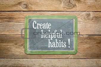create helpful habits