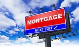 Mortgage Inscription on Red Billboard.