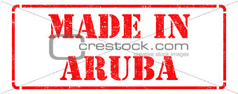 Made in Aruba on Red Stamp.