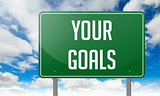 Your Goals on Highway Signpost.