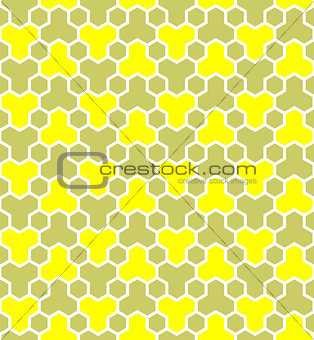 Honeycomb pattern. Seamless geometric hexagons pattern.