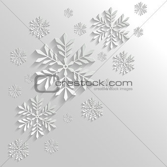 Abstract Background with Snowflakes