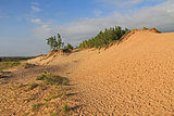Sand Dunes Along Lake Michigan, USA