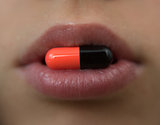 multicolored pill