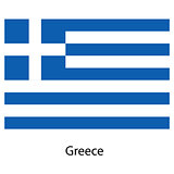 Flag  of the country  greece. Vector illustration. 