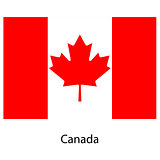 Flag  of the country  canada. Vector illustration. 