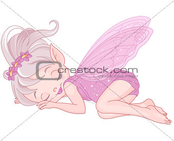 Sleeping pixy fairy