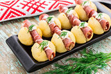 Potato gnocchi with bacon