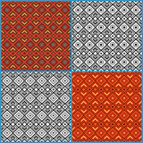Four seamless ethnic patterns
