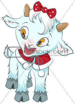 Little goat. Symbol 2015 year