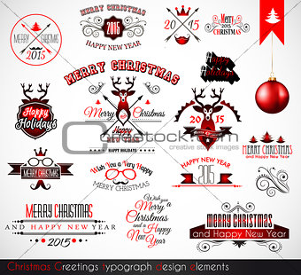2015 Christmas decoration set of calligraphic 