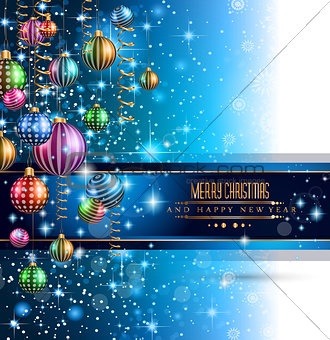 2015 New Year and Happy Christmas background for your flyers