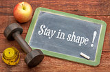 stay in shape concept