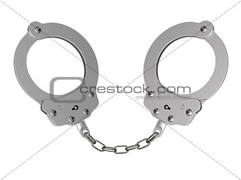 Handcuffs isolated on white