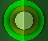 Green abstract circles background for web usage