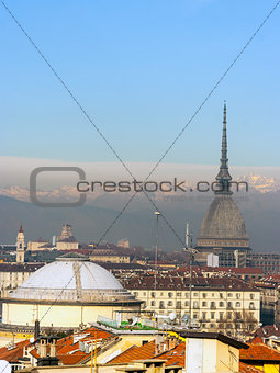Landscape of Turin Italy