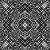 Design seamless monochrome warped grid pattern