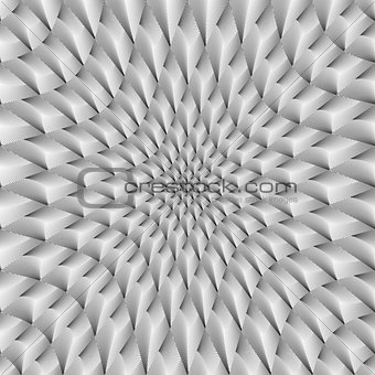 Design convex metallic geometric pattern
