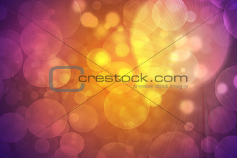 Glow multicolor circles on dark background