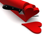 slicing hearts