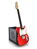 Electric guitar and amplifier.