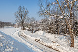 Rural view in winter.
