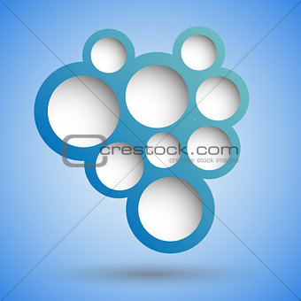 Abstract speech bubble background