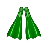 Flippers in green design