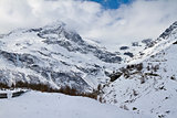 Alpine panorama near Alp Grum