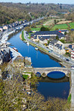 Banks of Rance River (Dinan town, France). 