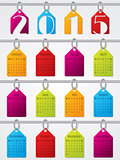 Hanging labels 2015 calendar design